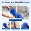 Microfiber Fan Cleaning Brush Washable Bendable Cobweb Duster Dust Duster Brush  For Electric Fans