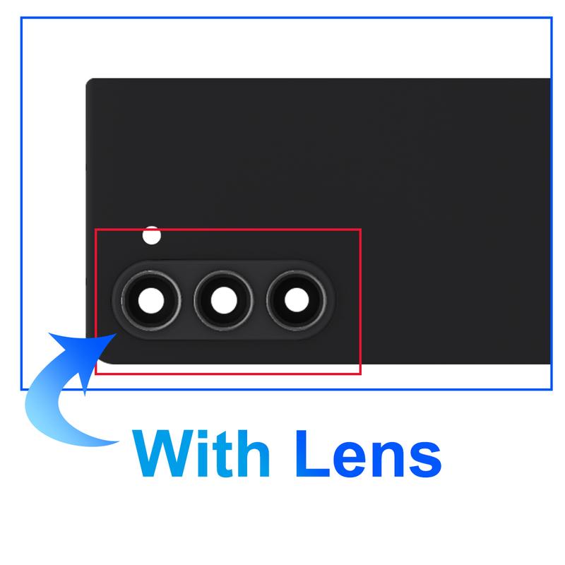 For Samsung Z Fold5 Fold6 5G Glass Battery Cover Rear Door Housing Panel Camera Lens Parts For Z Fold 5 6 Battery Cover