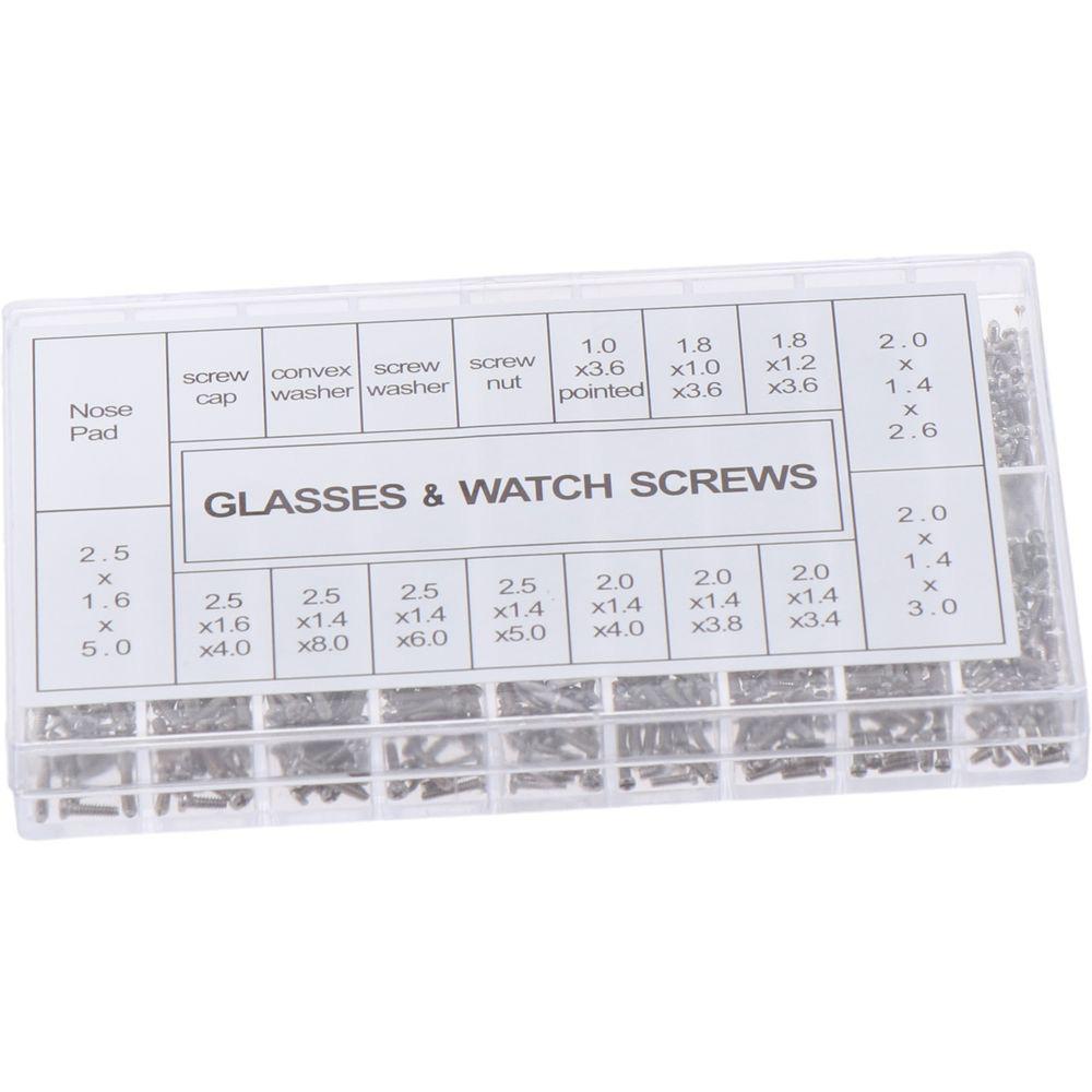 M1/M1.8/M2/M2.5 Small Screws Stainless Steel Machine Screws Repair Screws Glasses