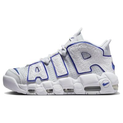 Кроссовки унисекс Air More Uptempo 96 с тиснением Hoops White Pure-Platinum Racer Blue FD0669-100