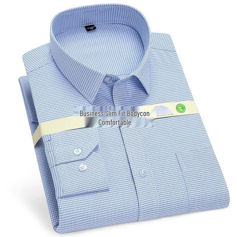 Мужская рубашка с длинным рукавом Golden Shield, белая в полоску, свободного кроя, деловая, формальная, на пуговицах