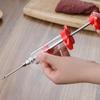 Bpa-free PP Premium Stainless Steel Needles Spice Syringe Set BBQ Meat Flavor Injector Kitchen Sauce Marinade Syringe Accessory