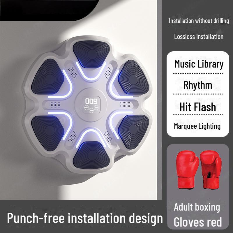 Умная Bluetooth музыкальная настенная мишень для бокса для домашнего фитнеса и тренировок
