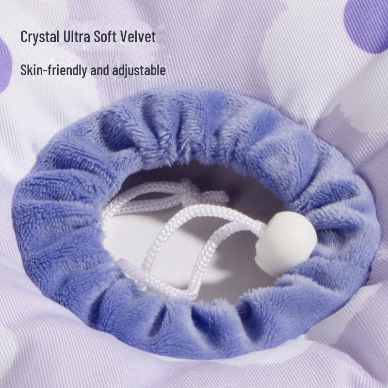 Adjustable Soft Anti-Lick Elizabethan Collar for Cats and Dogs - Anti-Fouling, Sterilization Protective Collar