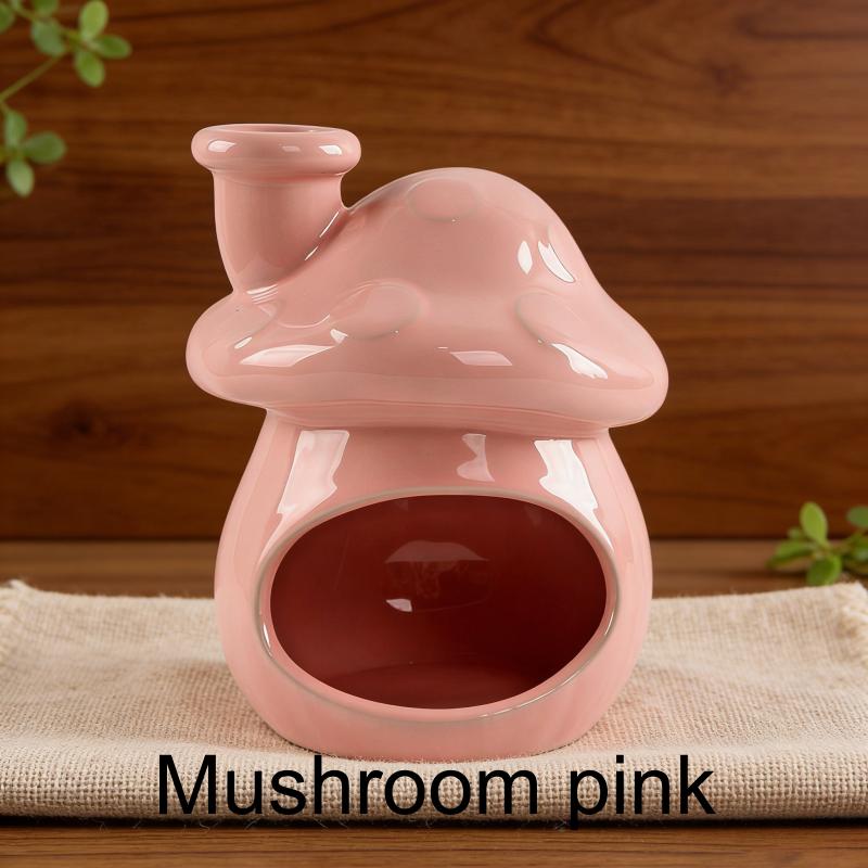 Ceramic Mushroom Shaped Sage Burner Palo Santo Aromatherapy Diffuser Religious Incense Holder Sage Burning Plate Ornament