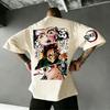 Kimetsu No Yaiba Гию Томиока Аниме Футболка Мужская Женская Хлопок Короткий Рукав Уличная Свободная Футболка с Принтом Летние Повседневные Топы 2026