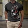 Мужская футболка Летняя мода Череп Тема 3D Мужская крутая уличная футболка с принтом Серия ужасов Жесткая мужская футболка с коротким рукавом большого размера