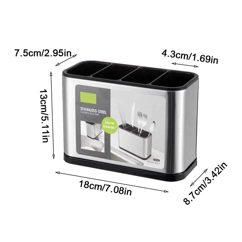 Ложка Вилка Палочки для еды Органайзер для кухонных принадлежностей Полированная гладкая поверхность Широкая подставка для ножей