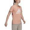 adidas Женские футболки Розовые С круглым вырезом Средняя прямая посадка H07810