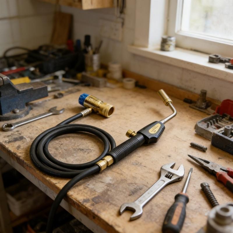Сварочная горелка для высокотемпературной сварки без кислорода с удлиненным шлангом 1,5 м для нержавеющей стали и DIY-проектов, точная обработка металла