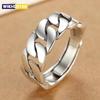 Горячее кольцо из стерлингового серебра 925 пробы Регулируемое Простота Мода Изысканные Студентка Девушка Ювелирные Аксессуары Свадебная Вечеринка