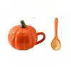 Pumpkin Cup Mug with Lid Spoon High Value Water Cup Office Home Breakfast Cup Practical