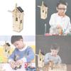 Деревянный дом-ветряк на солнечных батареях, набор для сборки DIY, для детей 7-14 лет, настраиваемая развивающая игрушка