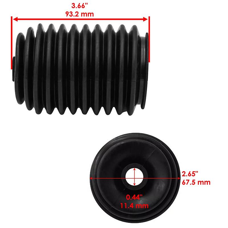 1 пара черных чехлов рулевой рейки мотоцикла, сменные аксессуары, подходят для Polaris Ranger/General/RZR 5412013 5412012