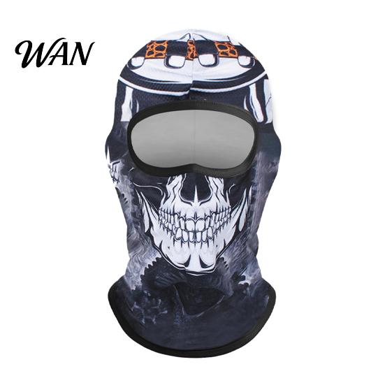 Ski Mask Balaclava Skull Print Face for Motorcycle Riding, Windproof Velvet Hiking Balaclava, Neck Gaiter Cover Outdoor Sports Cycling Cold Weather