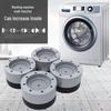 Universal Anti-Slip Rubber Foot Pads for Washers, Fridges, and Furniture - Shock Absorption and Noise Reduction