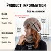 Stylish Design Thermal Knit Cap Thicken Warm Wool Hat Winter Beanie Hat Scarf Set  Winter Season
