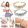 Exquisite Magnetic Therapy Slimming Bracelet Holiday Gift Lady Slimming Bangle Healthy Jewelry for Men Women Losing Weight