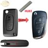 ADT2   SUPERKEY Модифицированный корпус выкидного ключа для автомобиля Для Citroen C2 C3 C4 C5 Berlingo Для Peugeot 207 307 308 407 607 HU83 VA2