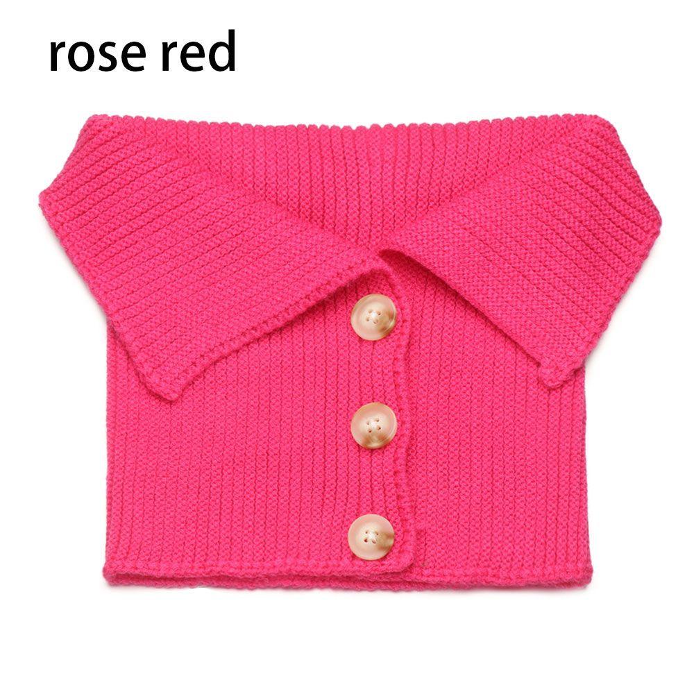 Женский ветрозащитный теплый шарф с пуговицами, защита шеи, водолазка, вязаный искусственный воротник