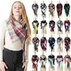 European and American Style Large Check Triangle Snood Scarf - Spring, Autumn, Winter