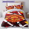 Manchester United F Custom Name Pattern Bedding,Quilt Set Quilt Cover Pillowcase Home Birthday Gift(1 * duvet cover + 2 * pillowcase, without core)