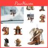 New Arrival Personalized Cowboy Boot Decorative Acrylic Hanging Ornament For Car Saddle Keychain Pendant Vintage Style
