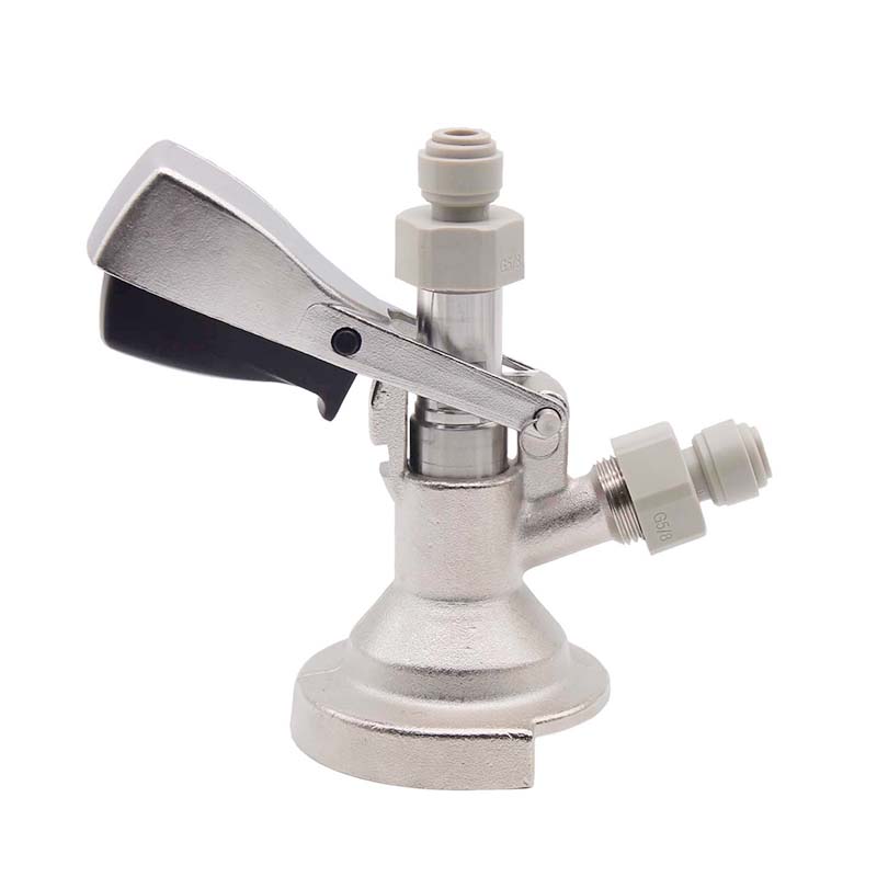 Type A Draft Beer Homebrew Keg Coupler Beer Dispenser Type A Brass Body Stainless Probe Push In Fitting