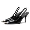 Summer Black High Heels Women's Stiletto Temperament Square Toe French Sexy Single Shoes