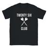Twenty Six Darts Club T Shirt Crossed Dart League Team Top Th Birthday Vintage Washed Stretched Graphic Homme Streetwear