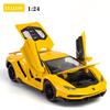 1/24 Lamborghini In League Car Sportive Diecast Sound Model & Light Pull Back Car Toy for Children's Hot Wheel LP770