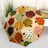 1pc Pumpkin Pattern Automatic Open/Close Umbrella - Compact Travel Umbrella, Gift for Birthday, Christmas, Anniversar yy251208159