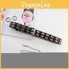 Double Row Square Hole Belt With Hanging Chain No Punching Adjustable Required