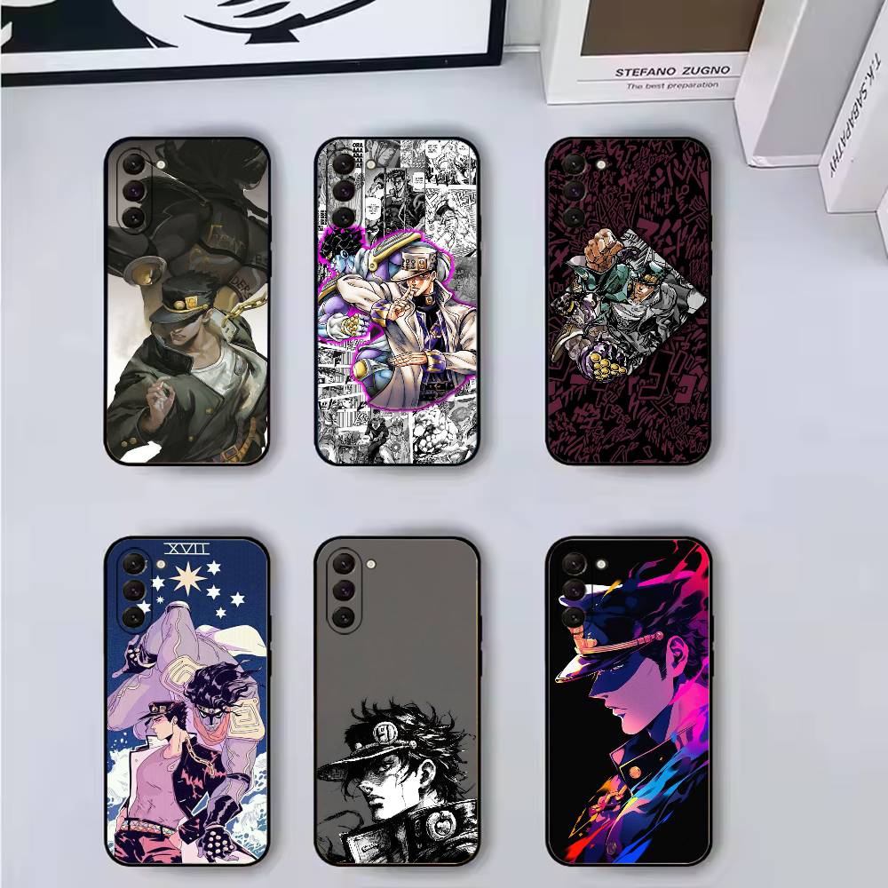Чехол для телефона K-Kujo Jotaro Anime J-JOJO Черный силикон Мягкий Для Samsung Galaxy A73,A72,A71,A70,A53,A52,A51