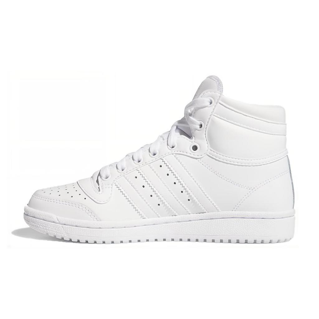 adidas Originals Top Ten J Дышащие Высокие Детские Кроссовки для Скейтбординга Белые FW4997