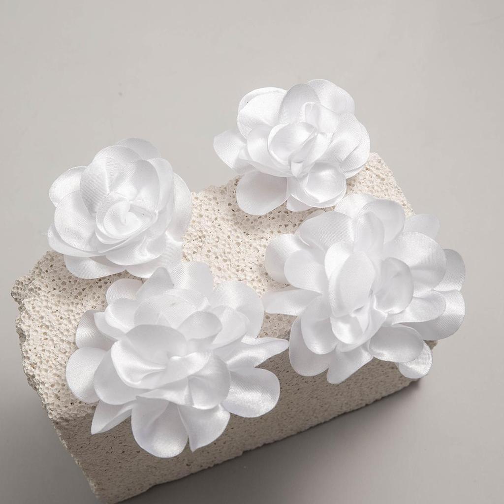 2 шт. европейские модные полихромные имитационные 3D-цветочные висячие серьги-гвоздики для женщин и девочек, свежие большие цветочные праздничные украшения для вечеринок