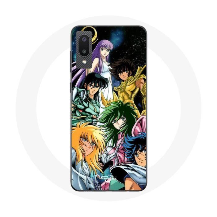 Чехол - Maniacase - Samsung Galaxy A02 - Мягкий - Черный - Рыцари Зодиака