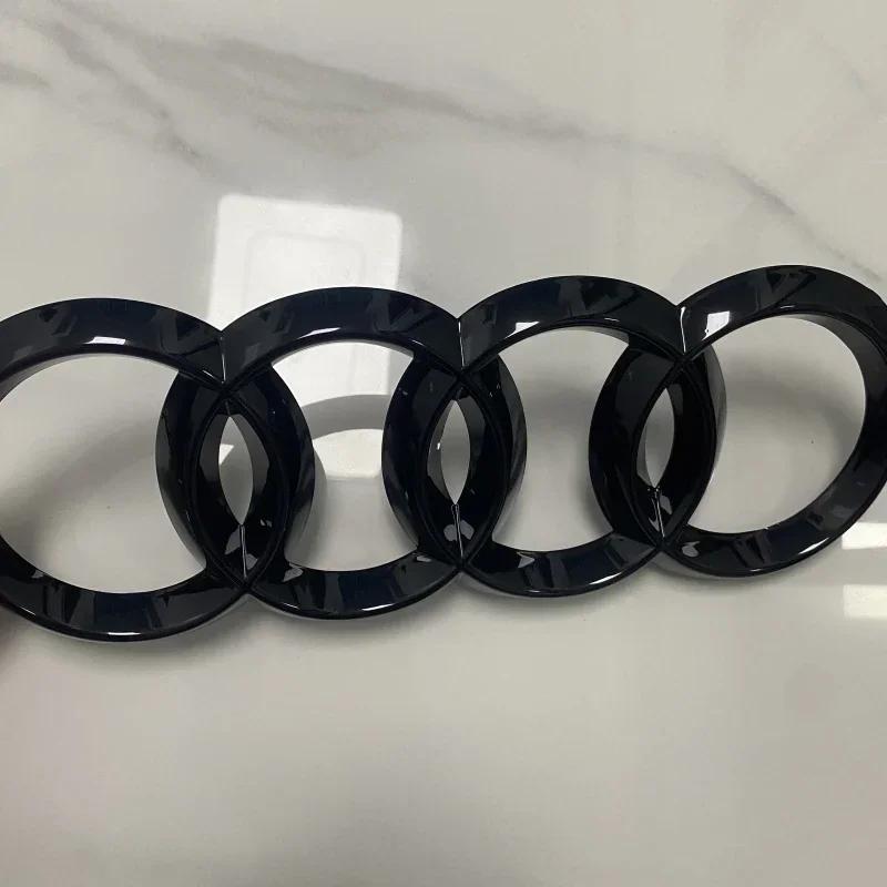 a2 A3 2014-2022 4 Ring Logo ABS Directly Covered Emblem Car Hood Front Grill Rear Trunk Emblem Badge A3 Refit Accessory