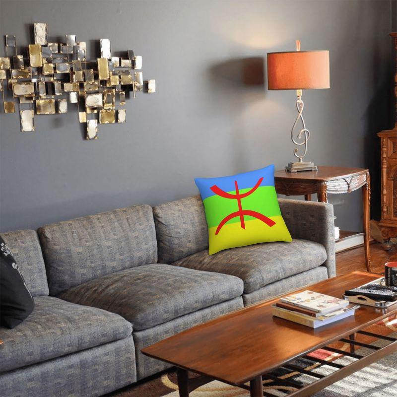 Флаг Амазигов Наволочка Диван Берберский Тифинаг Гордый Современный Чехол для Подушки Квадратная Наволочка