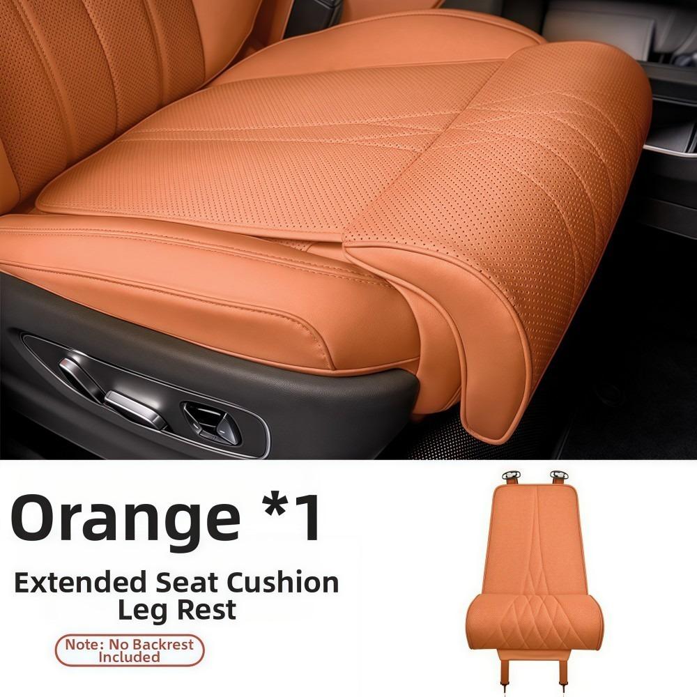 Кожаный удлинитель сиденья подушка для ног подушка сиденья с эффектом памяти подушка для поддержки ног для автомобильного сиденья для долгой поездки