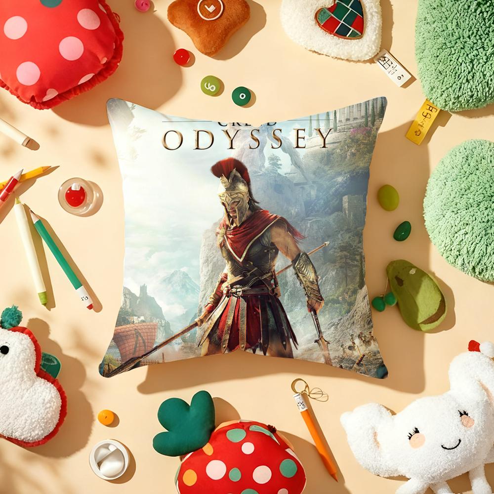A-Assassins C-Creed Игровая Наволочка Плюшевая Ткань Мягкая Двусторонняя Печать Диванная Теплая Зимняя Домашний Подарок Наволочка
