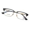 Men's Titanium Square Optical Glasses Frame - Half Frame Design