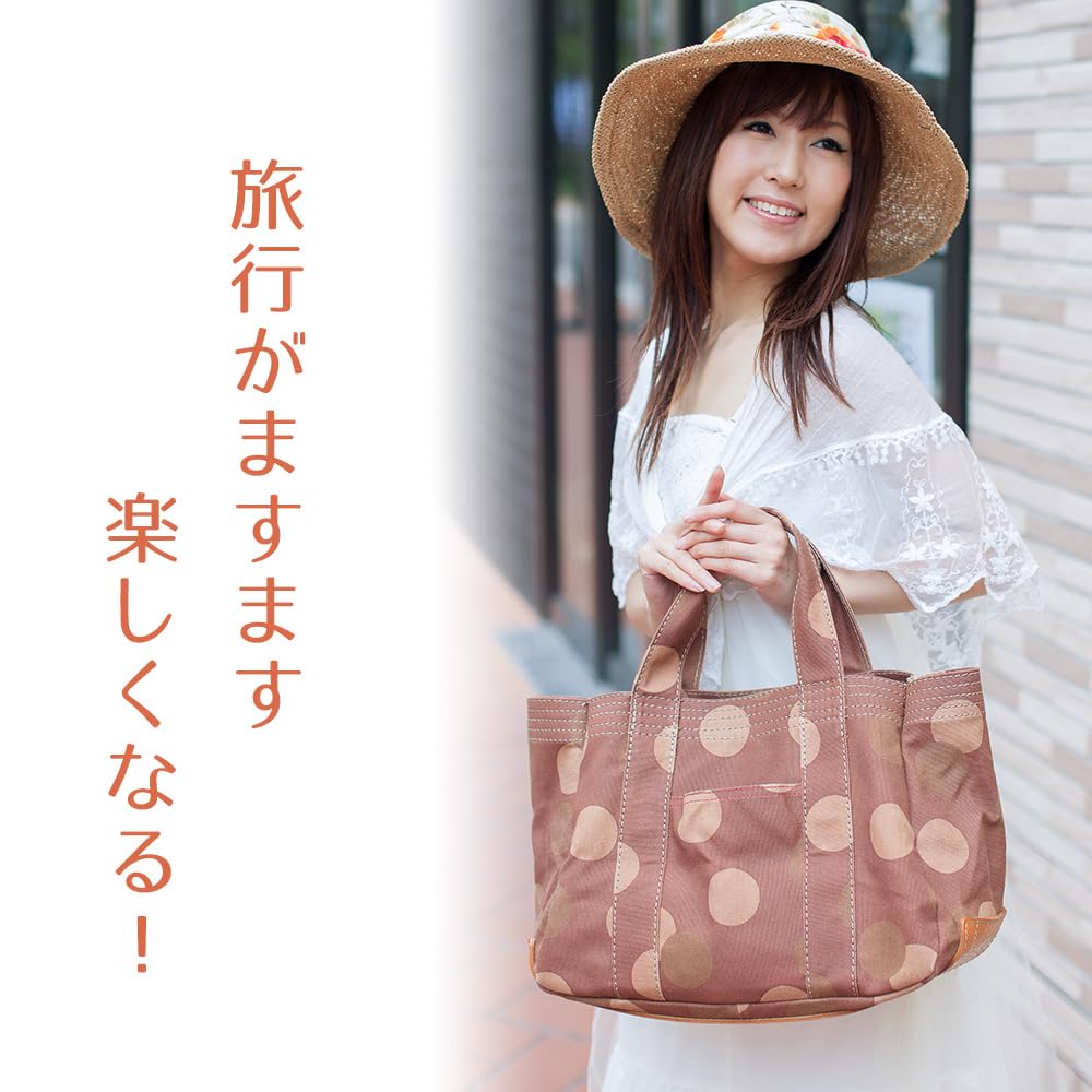 Tote Leather Kurashiki Made in Persimmon Shibu Dyed Canvas Plenty of Mother Bayb Shell [creareki] Women's Bag, A4, Lightweight, Sole, Canvas, Japan,