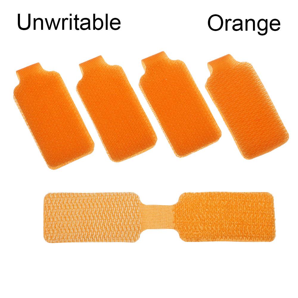 5pcs Writable Nylon Cable Labels Colorful Adhesive Wire Labels Electrical Cables Organize Tie Cord Identification Cord Protector