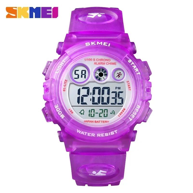 SKMEI 1451 Dropship Fashion Waterproof Children Boy Girl Watch Digital LED Watches Alarm Date Sports Electronic Digital Watch