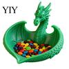 Новый Декор в Китайском Стиле 3D Печатный Ящик для Хранения с Драконом, Современный Настольный Органайзер для Ключей, Украшений, Уникальная Идея Подарка, Сладостей, Летающая Фигурка для Дома, Офиса,