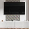 Ready-to-install vinyl tiles with decorative prints, mosaic patterns in symmetry, 20x20x20 cm