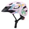 Children's MTB bike helmet with detachable visor 48-52 cm - pink