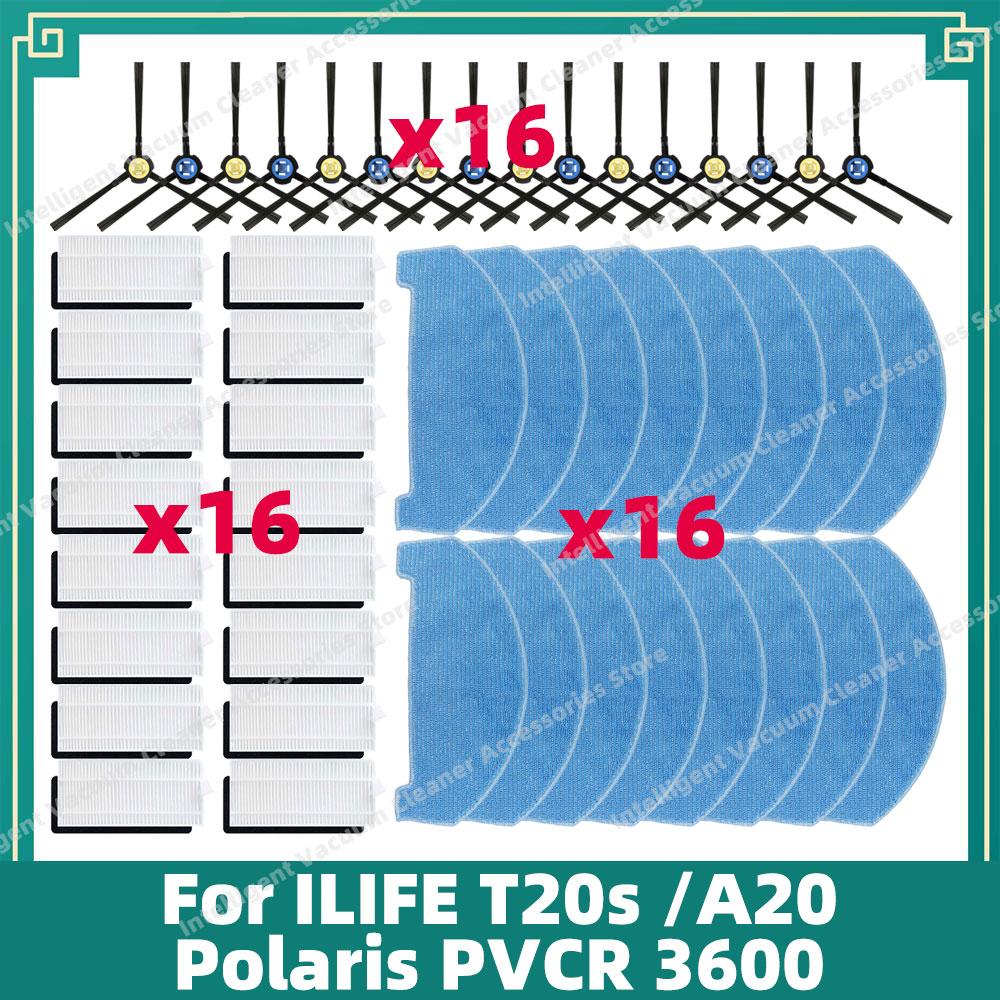 Совместимо Для ILIFE A20 T20s V3x / Polaris PVCR 3600 / G2 0926W / G2 0726W / G2 1226 Детали Аксессуары Фильтр Боковая щетка Швабра