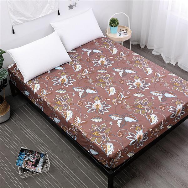 Bedding Fitted Sheet Bed Mattress Cover Printing Mattress Pad Protector Printed Bed Sheet with Elastic 140/160/180/200cm